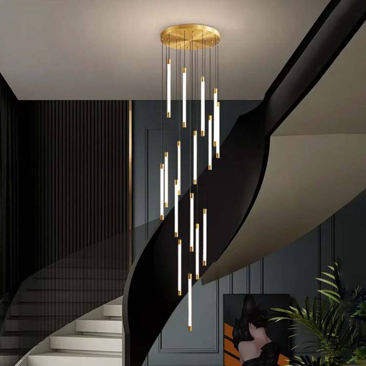 Lámpara led doble altura Lumen 180 brass con luz cálida 100W