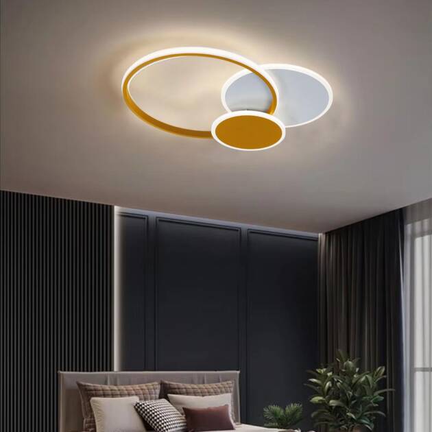 Lámpara de tumbado led Bonnie white/gold 3CCT 35W